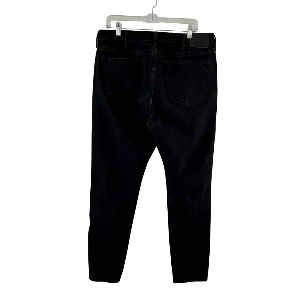 Abercrombie & Fitch 90s Slim Jeans Mens 36x33 Black A&F Vintage Stretch Denim